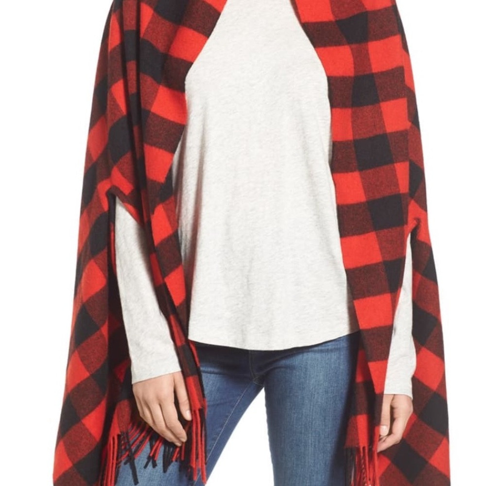 Madewell Buffalo Check Cape